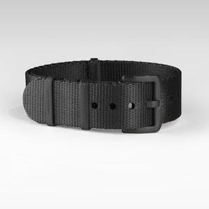 SEATBELT NATO STRAP / BLACK/BLACK