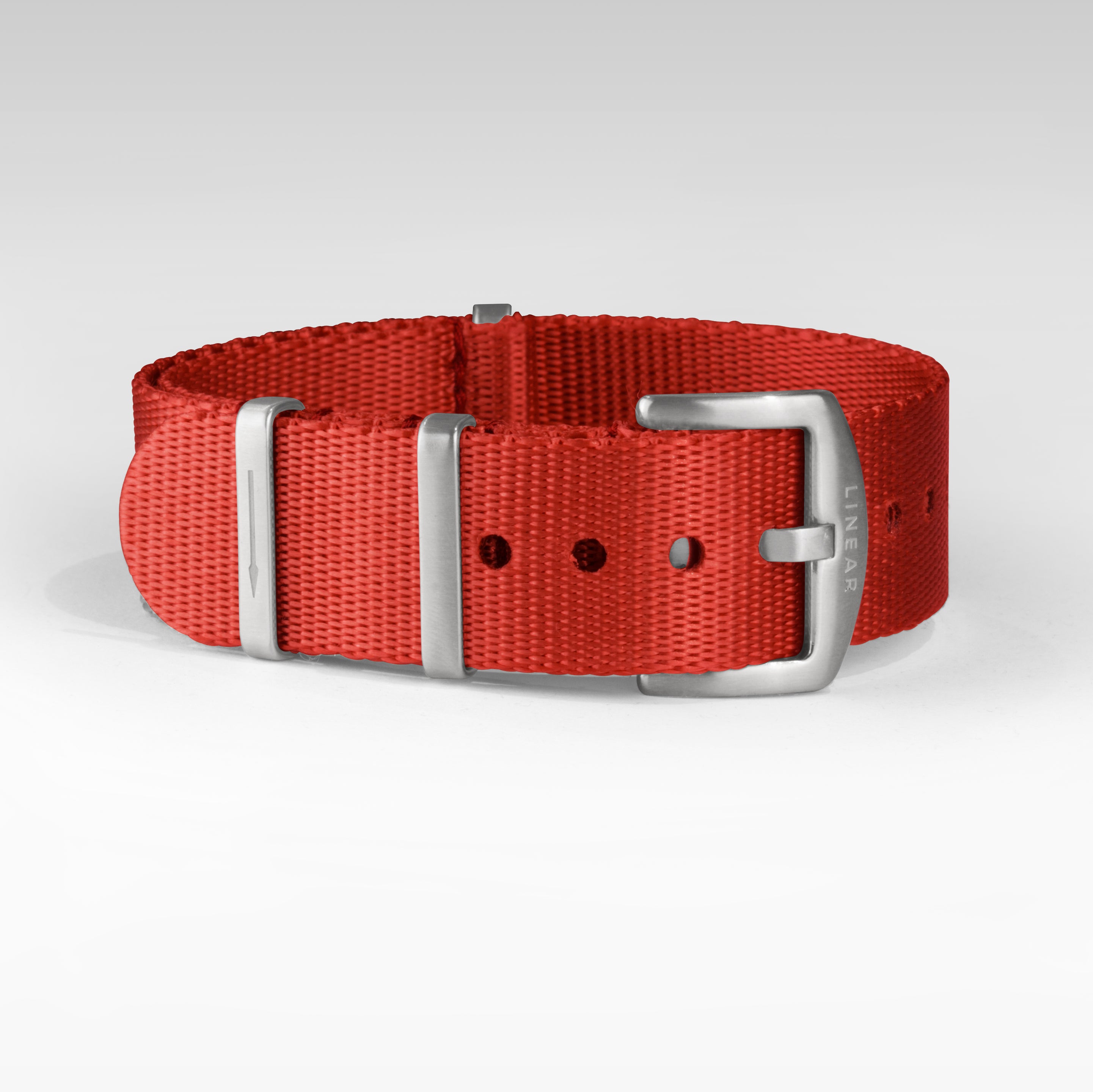 SEATBELT NATO STRAP RED/SILVER1